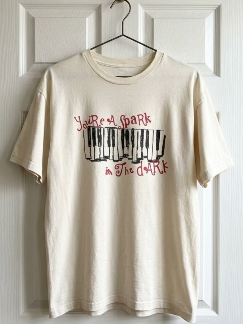 Olivia Rodrigo spark in the dark piano t-shirt